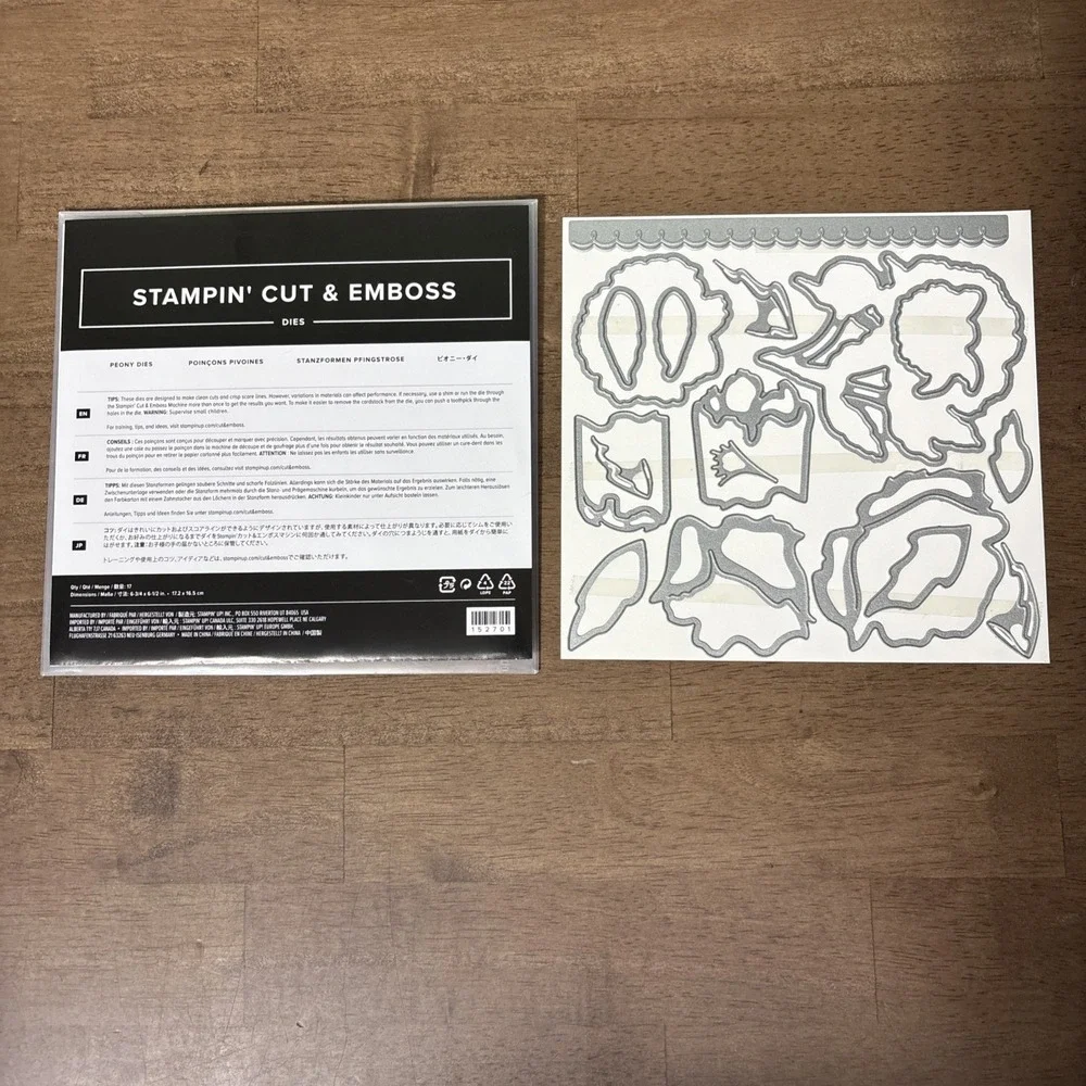 Stampin' Up! Peony Dies #152701 Set of 17